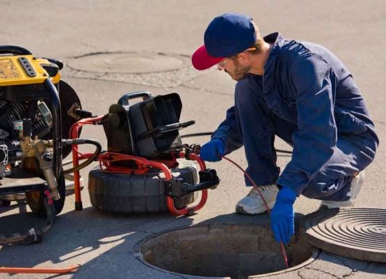 Sewer camera inspection